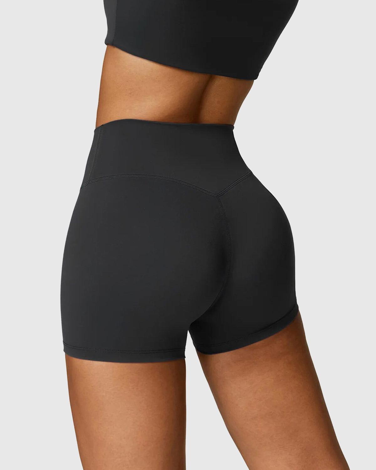 Black Seamless Shorts  