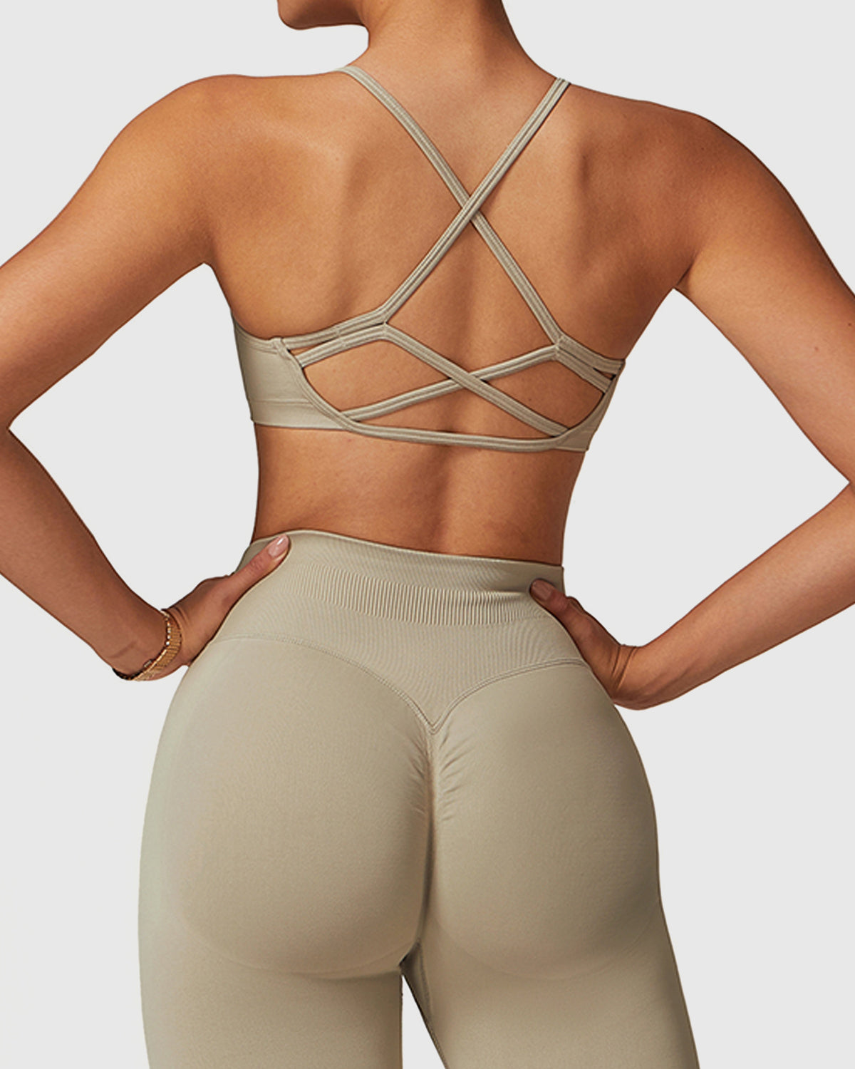 Crisscross Back Women's Yoga Bra - Moisture-Wicking and Chic  