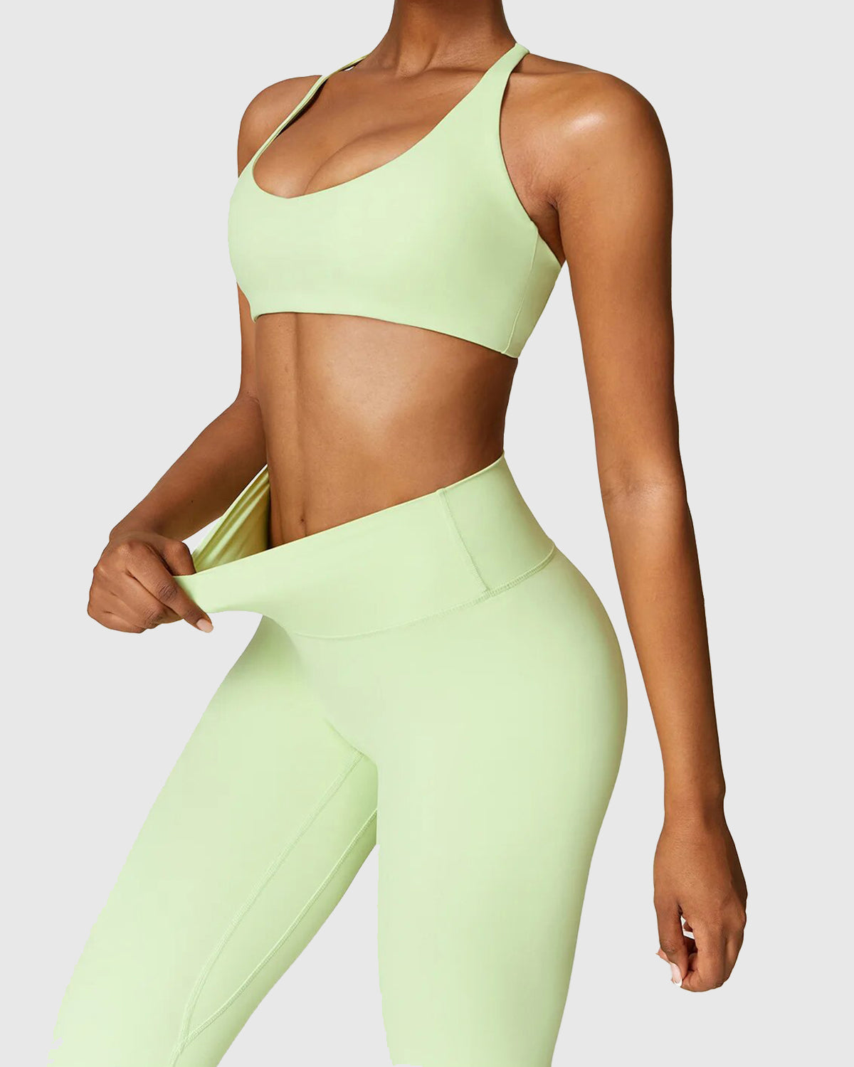 Yoga Bra in Light Green 