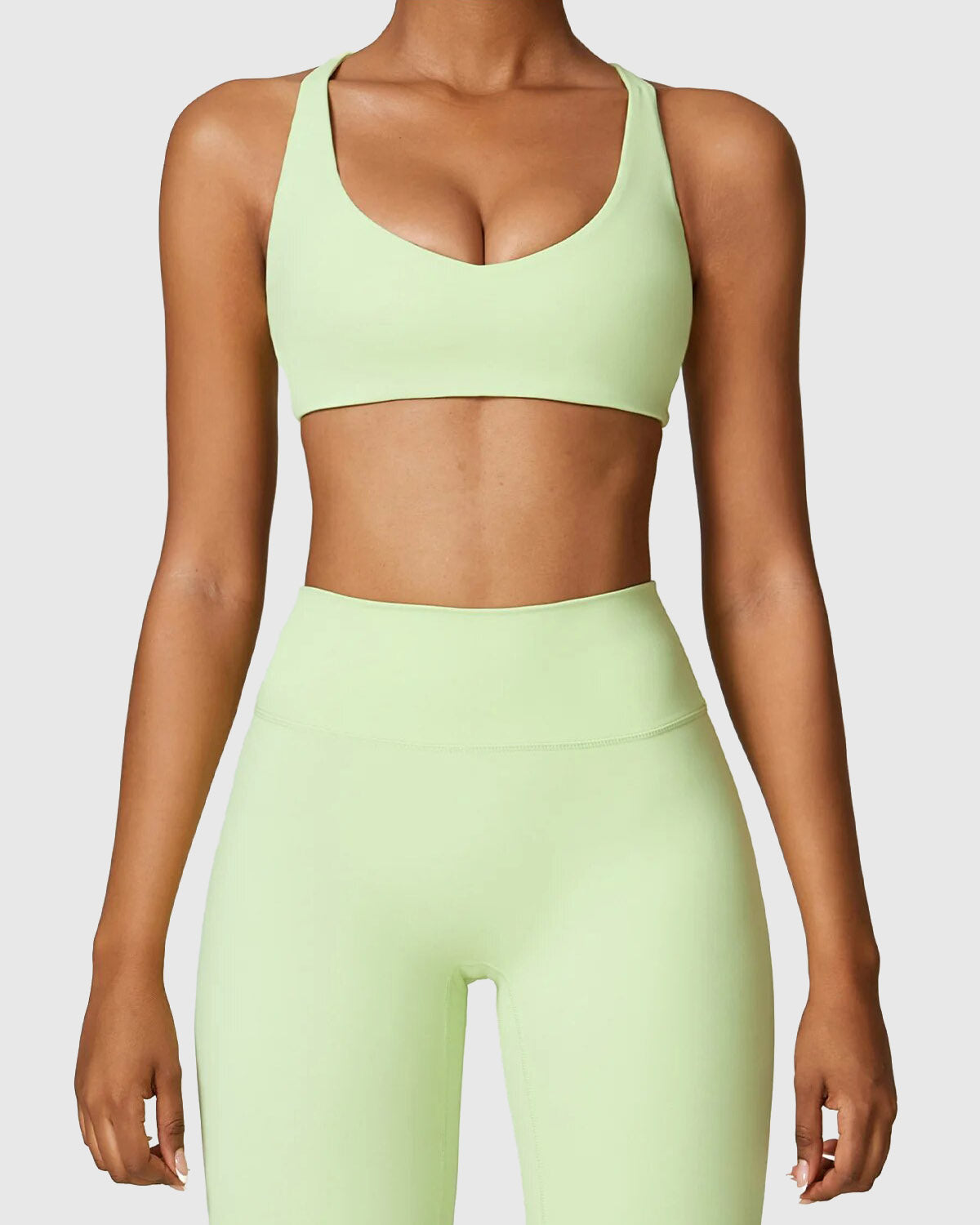 Pale Green Sporty Bra - Workout Sets