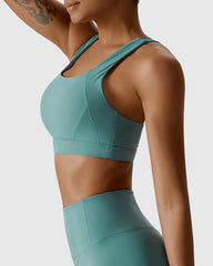 High-Support Sports Bra with Wide Straps